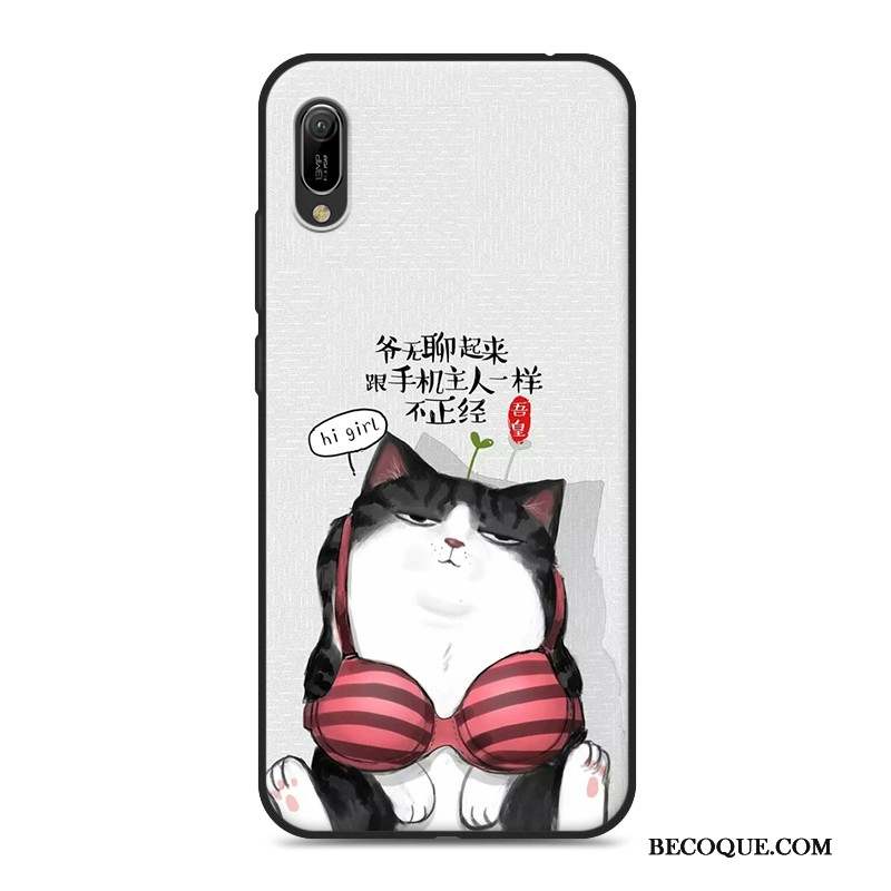 Huawei Y6 2019 Coque De Téléphone Amoureux Fluide Doux Téléphone Portable Silicone Étui