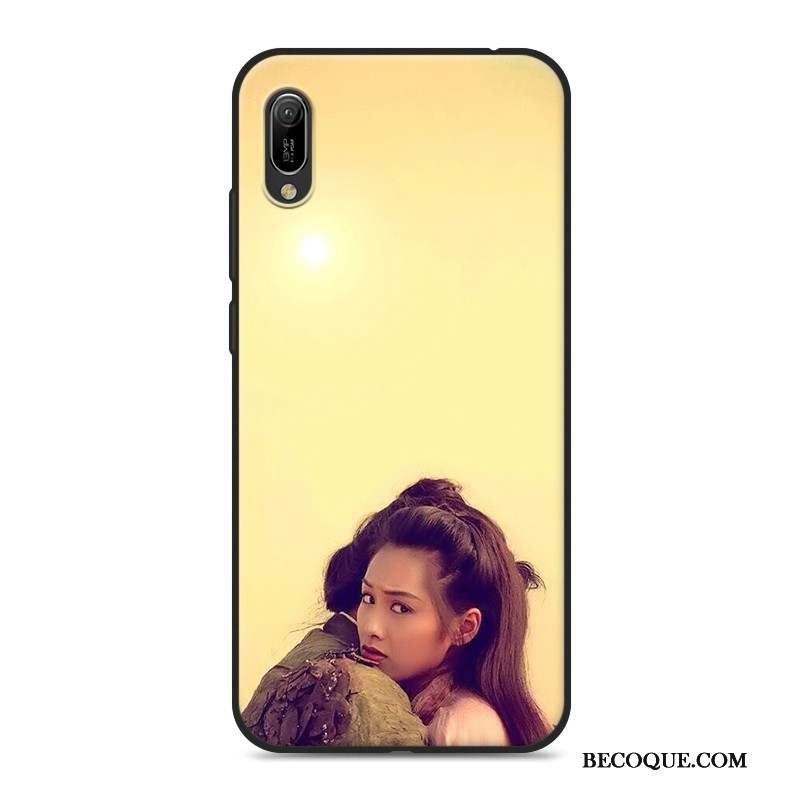 Huawei Y6 2019 Coque De Téléphone Amoureux Fluide Doux Téléphone Portable Silicone Étui