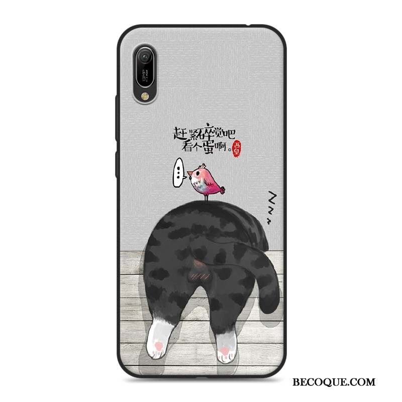 Huawei Y6 2019 Coque De Téléphone Amoureux Fluide Doux Téléphone Portable Silicone Étui