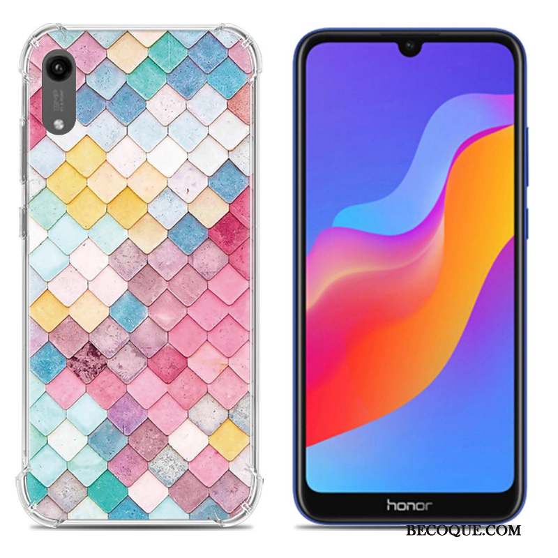 Huawei Y6 2019 Coque De Téléphone Incassable Modèle Fleurie Créatif Silicone Étui
