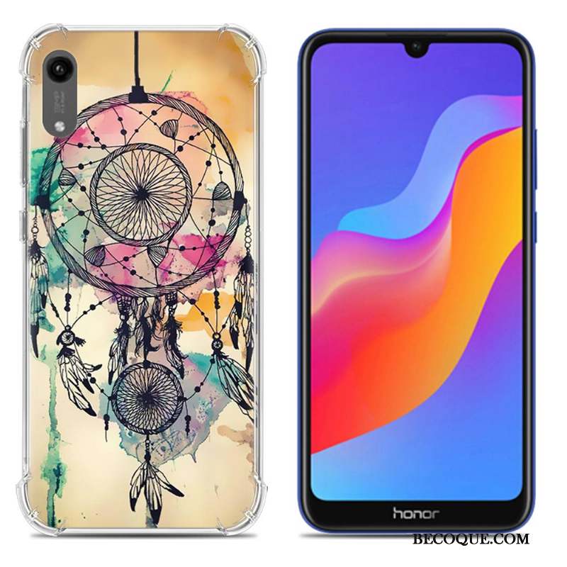 Huawei Y6 2019 Coque De Téléphone Incassable Modèle Fleurie Créatif Silicone Étui