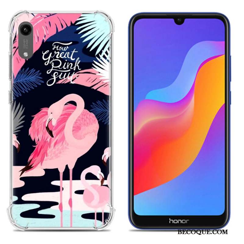 Huawei Y6 2019 Coque De Téléphone Incassable Modèle Fleurie Créatif Silicone Étui