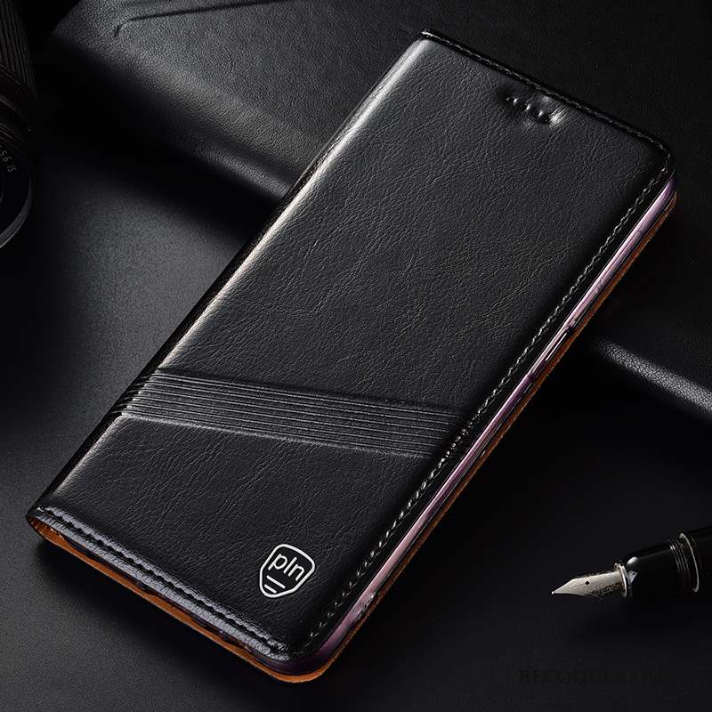 Huawei Y6 2019 Coque De Téléphone Protection Étui En Cuir Tout Compris Modèle Fleurie Cuir Véritable