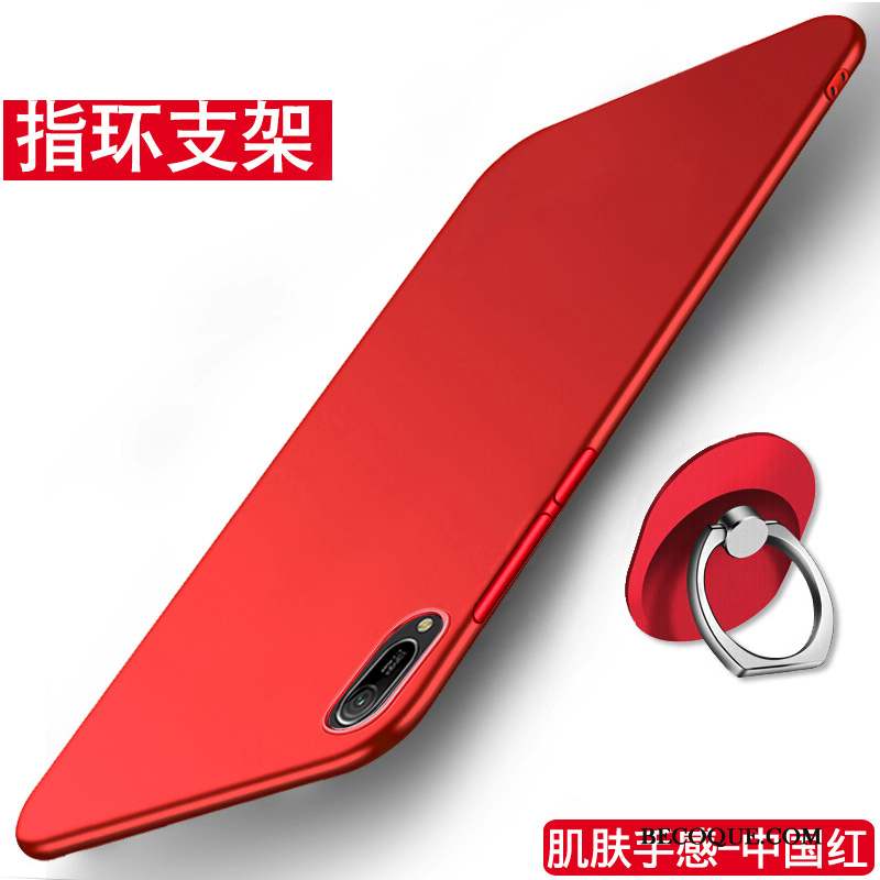 Huawei Y6 2019 Coque Fluide Doux Délavé En Daim De Téléphone Silicone Nouveau