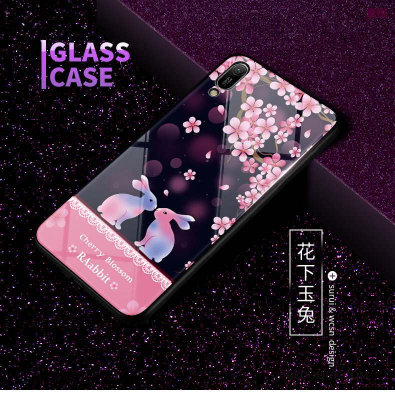 Huawei Y6 2019 Coque Sakura Mignonne Papillon Difficile Incassable Charmant