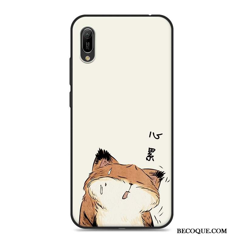 Huawei Y6 2019 Dessin Animé Étui Silicone Téléphone Portable Coque Fluide Doux