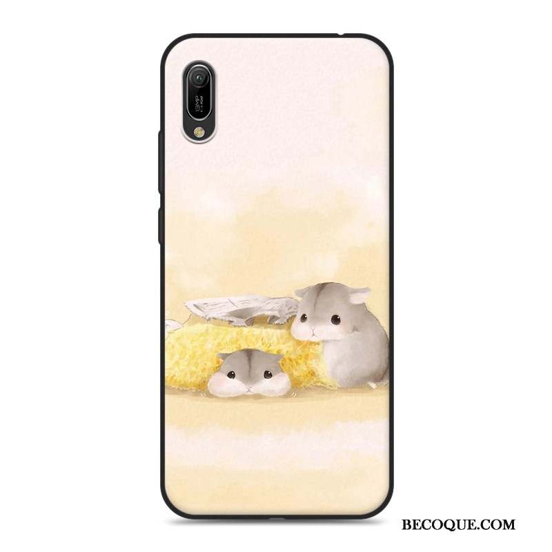 Huawei Y6 2019 Dessin Animé Étui Silicone Téléphone Portable Coque Fluide Doux