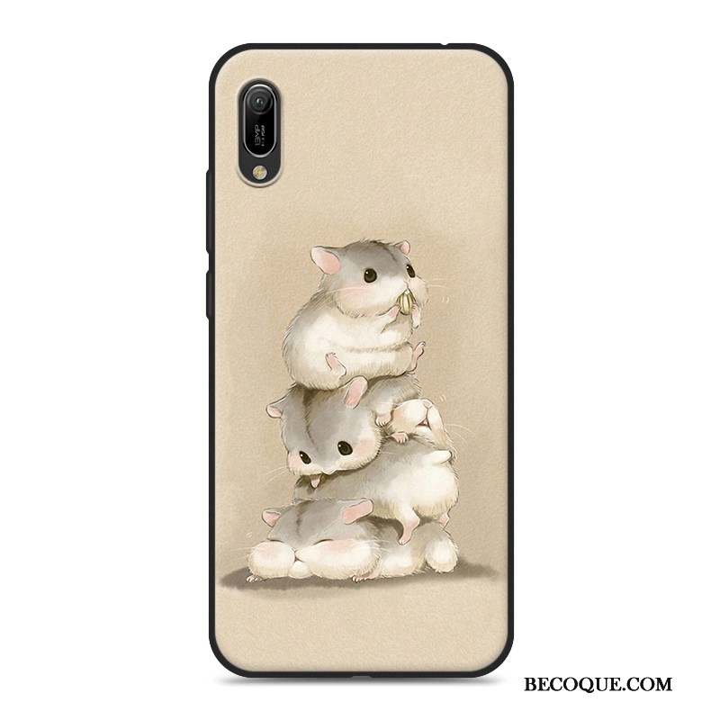 Huawei Y6 2019 Dessin Animé Étui Silicone Téléphone Portable Coque Fluide Doux