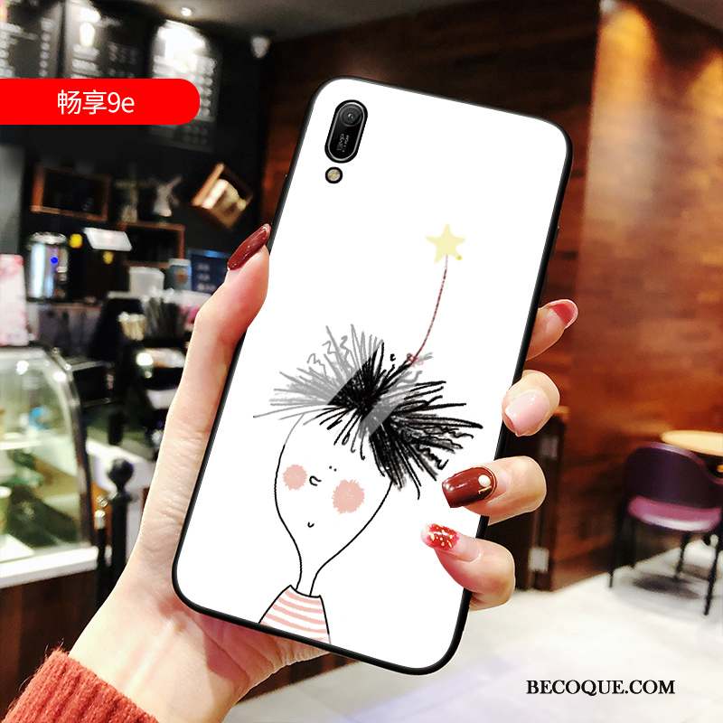 Huawei Y6 2019 Jaune Coque De Téléphone Étui Dessin Animé Protection Charmant