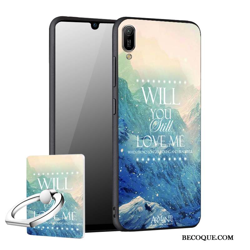 Huawei Y6 2019 Personnalité Protection Incassable Noir Étui Coque De Téléphone