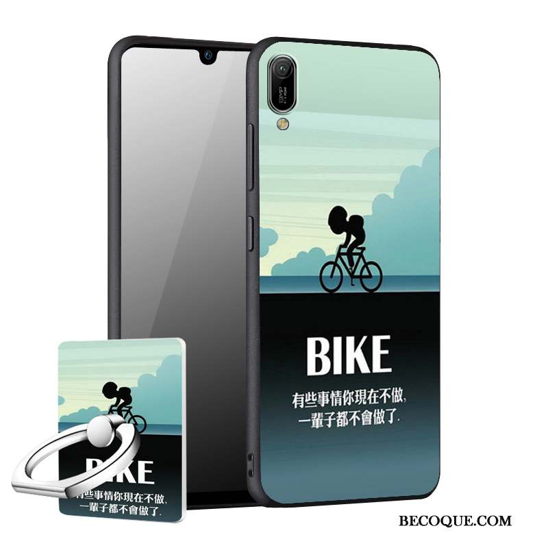 Huawei Y6 2019 Personnalité Protection Incassable Noir Étui Coque De Téléphone