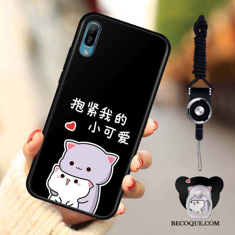 Huawei Y6 2019 Protection Fluide Doux Dessin Animé Étui Coque De Téléphone Mode
