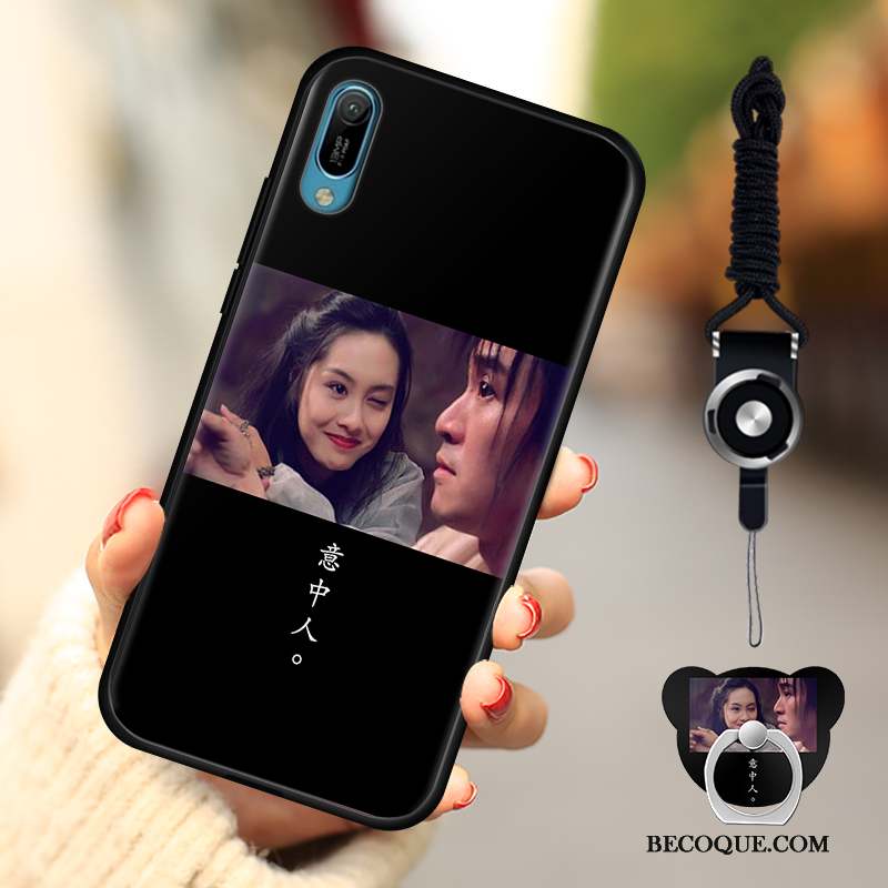 Huawei Y6 2019 Protection Fluide Doux Dessin Animé Étui Coque De Téléphone Mode
