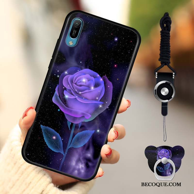 Huawei Y6 2019 Protection Fluide Doux Dessin Animé Étui Coque De Téléphone Mode