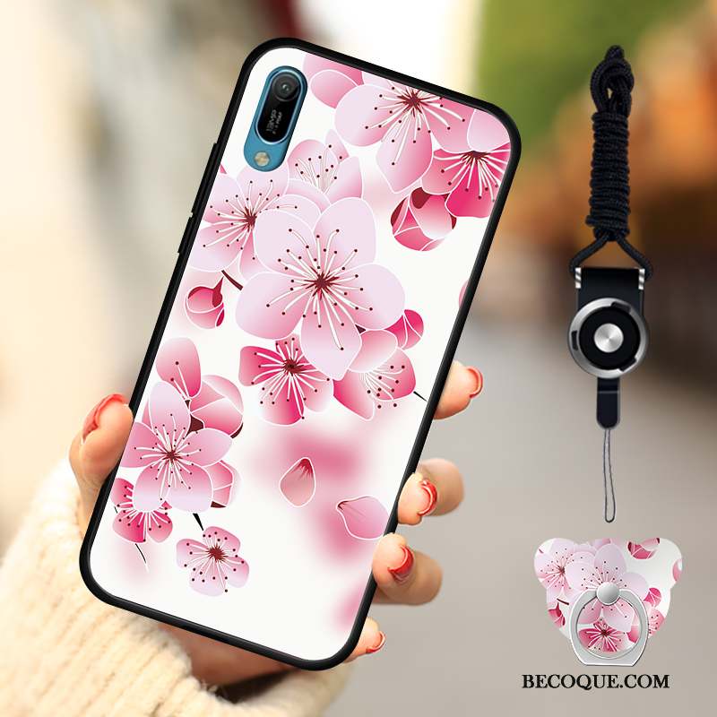 Huawei Y6 2019 Protection Fluide Doux Dessin Animé Étui Coque De Téléphone Mode