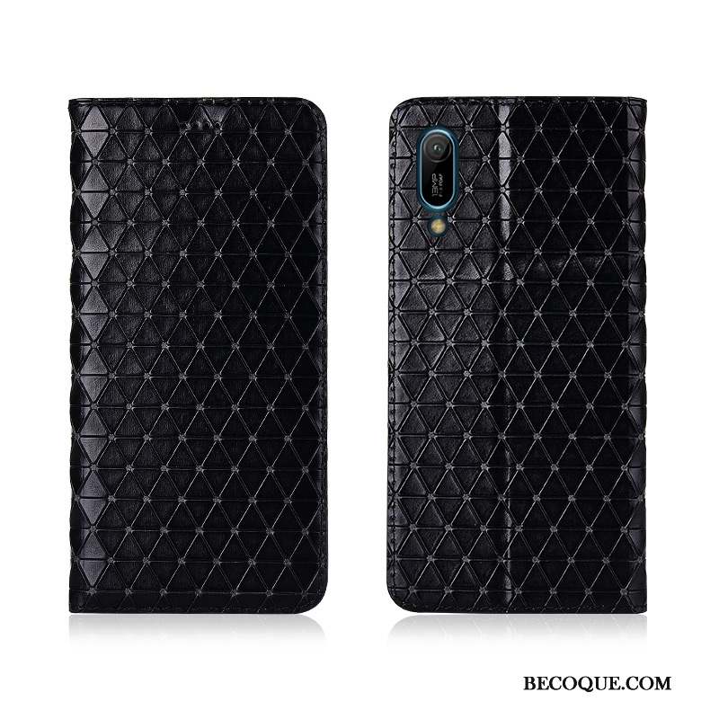 Huawei Y6 2019 Protection Nouveau Cuir Véritable Coque De Téléphone Fluide Doux