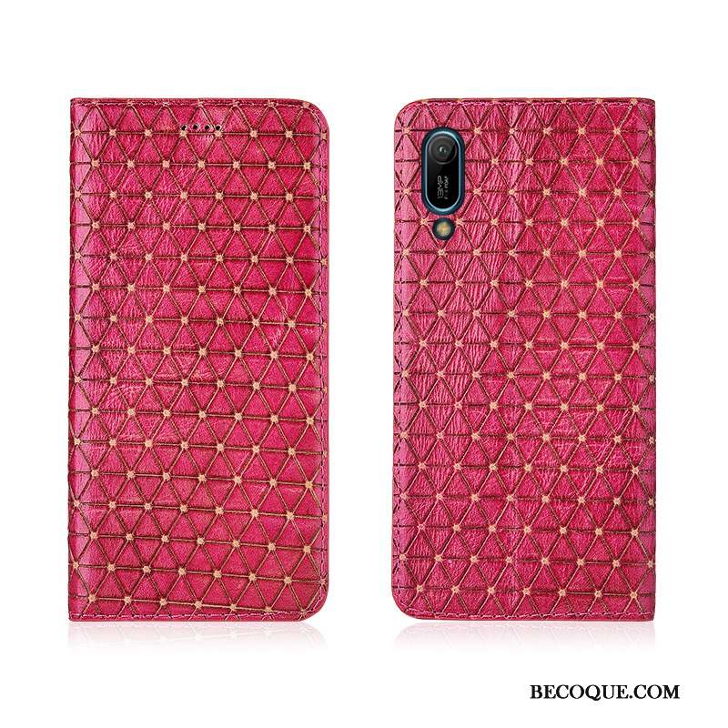 Huawei Y6 2019 Protection Nouveau Cuir Véritable Coque De Téléphone Fluide Doux