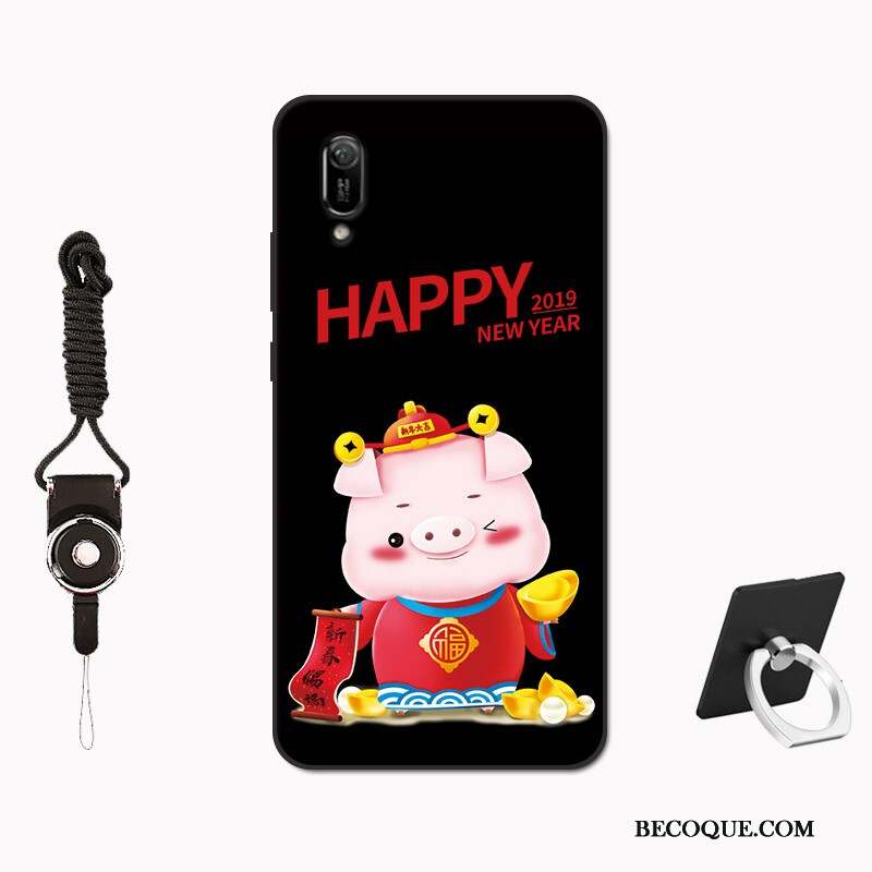 Huawei Y6 2019 Rouge Créatif Coque Marque De Tendance Personnalité De Téléphone