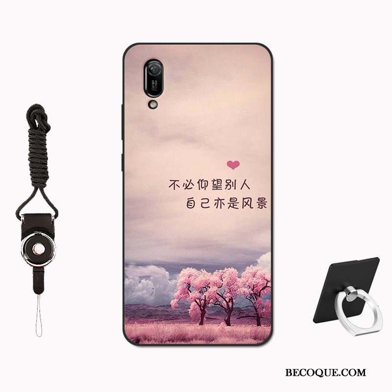 Huawei Y6 2019 Rouge Créatif Coque Marque De Tendance Personnalité De Téléphone