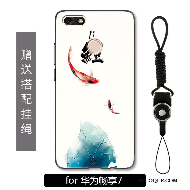 Huawei Y6 Pro 2017 Coque Tout Compris Squid Rouge Peinture Protection Encre