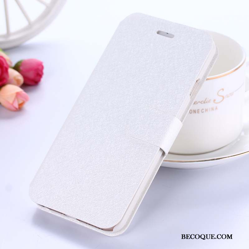 Huawei Y6 Pro 2017 Protection Étui Étui En Cuir Blanc Coque De Téléphone Clamshell