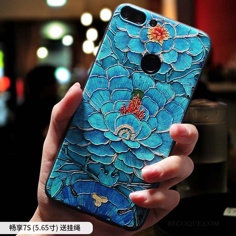 Huawei Y6 Pro 2017 Silicone Multicolore Étui Incassable Ethnique Coque De Téléphone