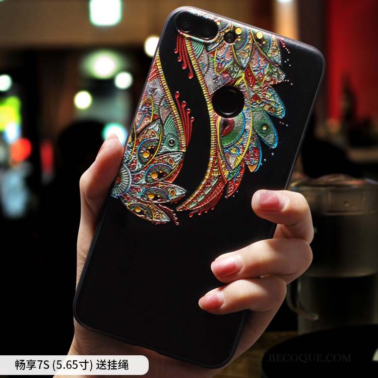 Huawei Y6 Pro 2017 Silicone Multicolore Étui Incassable Ethnique Coque De Téléphone