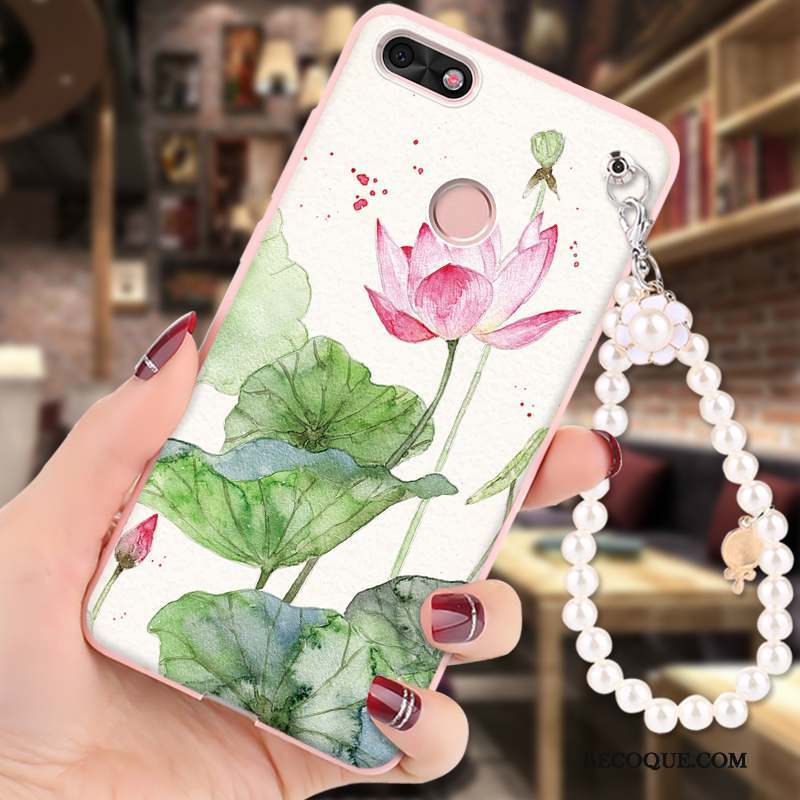 Huawei Y6 Pro 2017 Vert Coque De Téléphone Peinture Protection Étui Dessin Animé