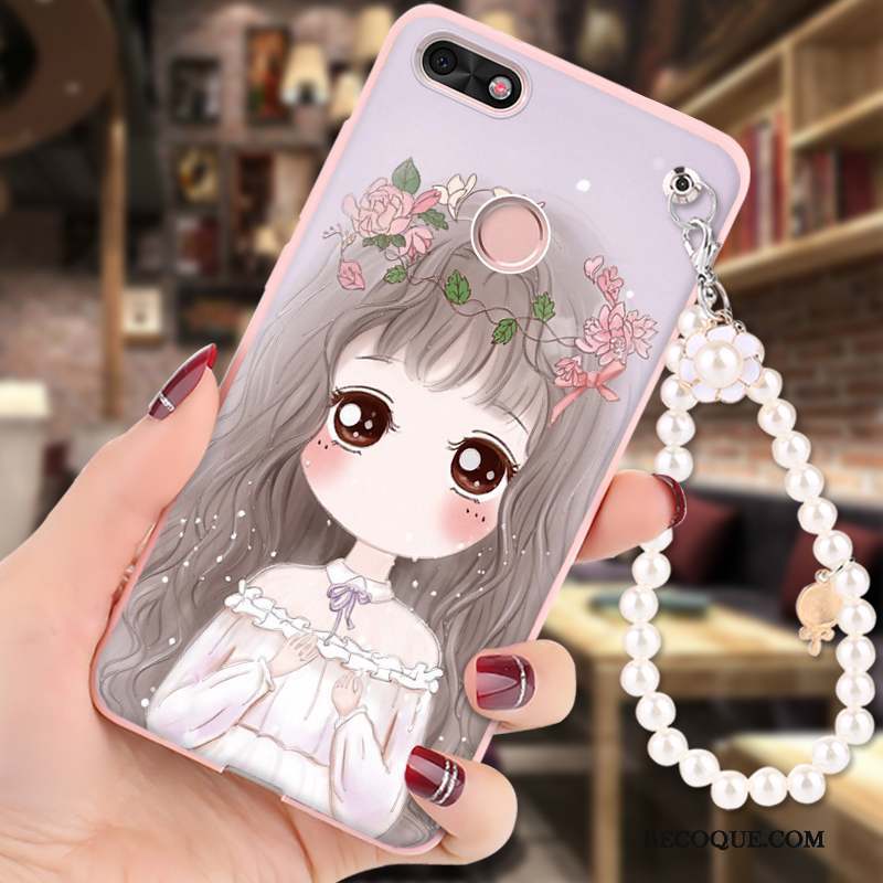 Huawei Y6 Pro 2017 Vert Coque De Téléphone Peinture Protection Étui Dessin Animé