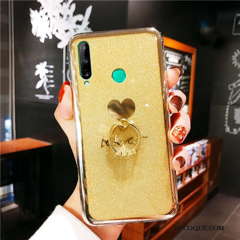 Huawei Y6p Coque Incassable Étui Support Amour Placage Bordure