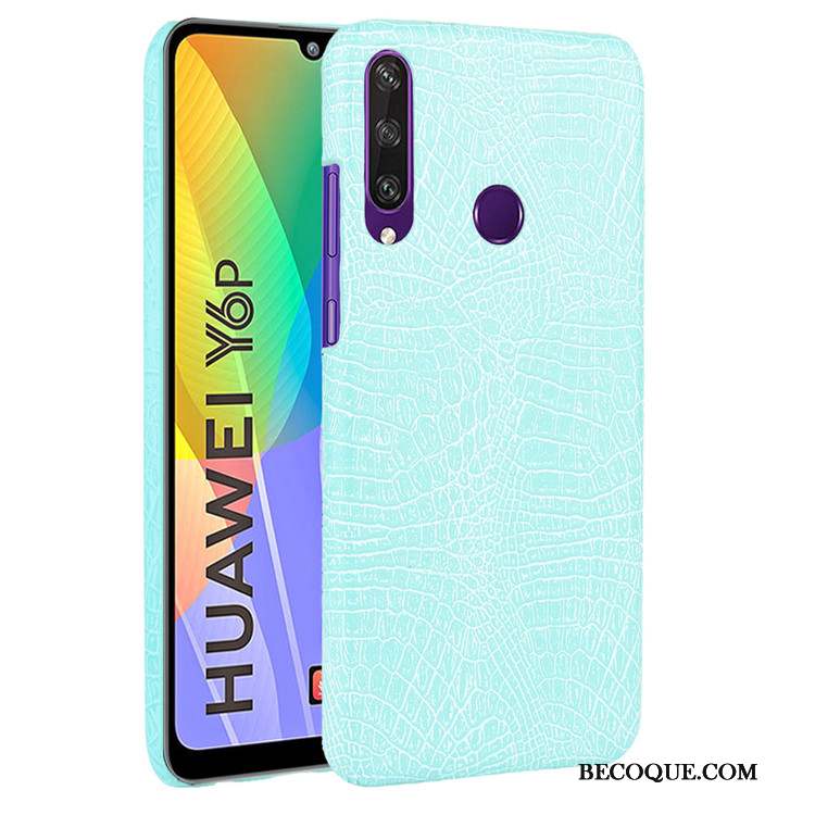 Huawei Y6p Modèle Fleurie Difficile Cuir Coque De Téléphone Tendance Protection