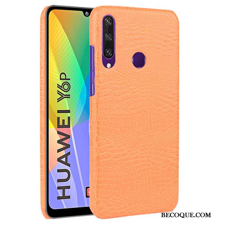 Huawei Y6p Modèle Fleurie Difficile Cuir Coque De Téléphone Tendance Protection