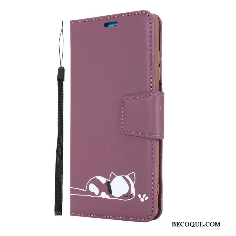 Huawei Y6s Housse Plier Portefeuille Rouge Coque De Téléphone