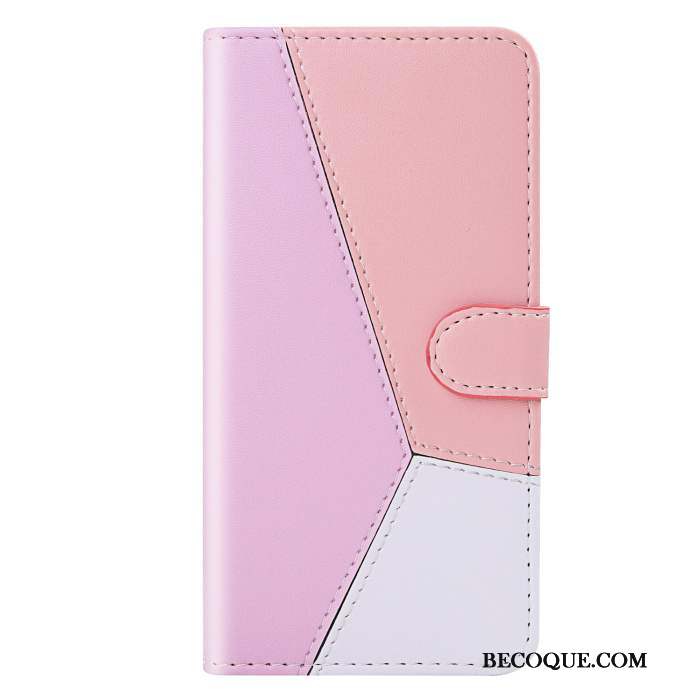 Huawei Y6s Étui En Cuir Dessin Animé Simple Protection Coque De Téléphone Carte