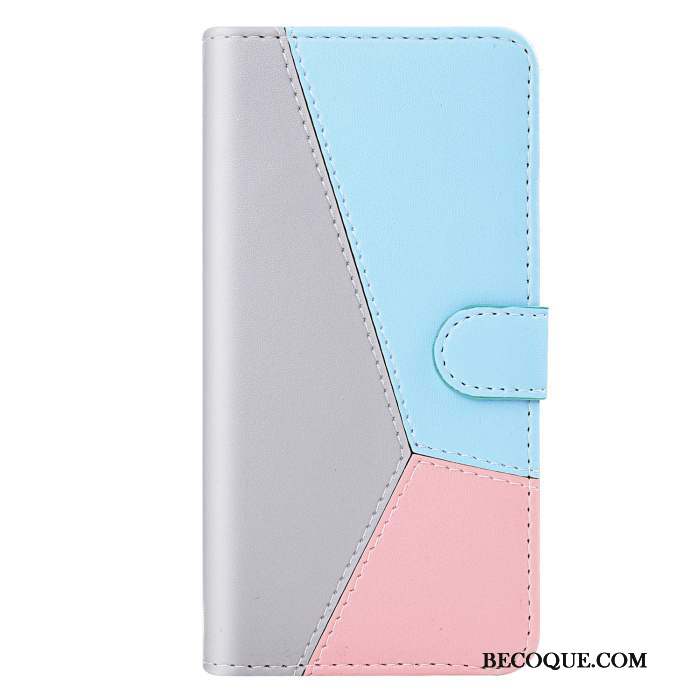 Huawei Y6s Étui En Cuir Dessin Animé Simple Protection Coque De Téléphone Carte