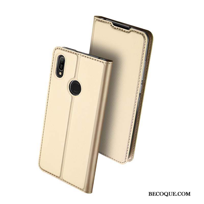 Huawei Y6s Étui En Cuir Or Nouveau Fluide Doux Coque De Téléphone Protection