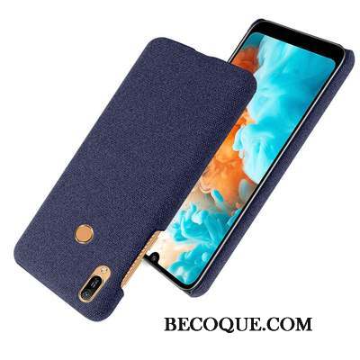 Huawei Y6s Étui Gris Coque De Téléphone Difficile Tissu Modèle Fleurie