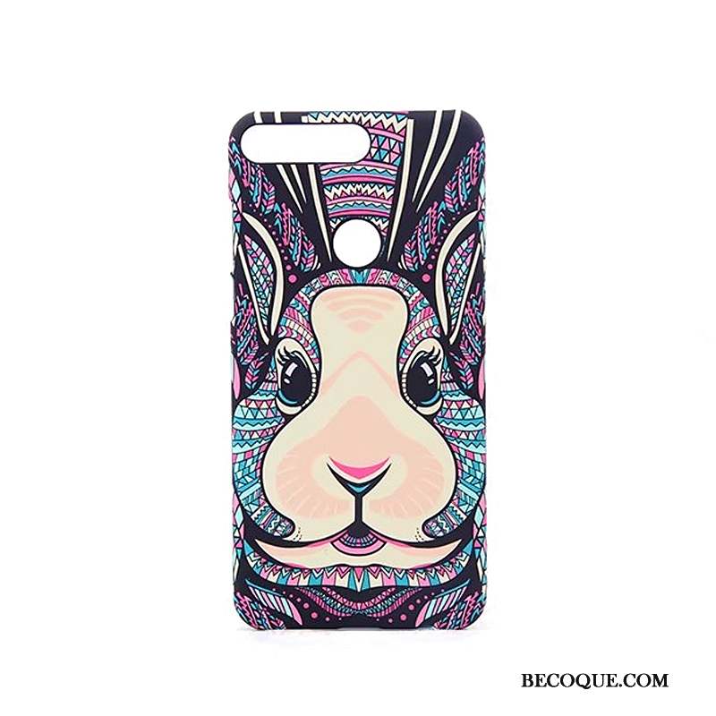 Huawei Y7 2018 Lumineuses Protection Rose Dessin Animé Étui Coque De Téléphone