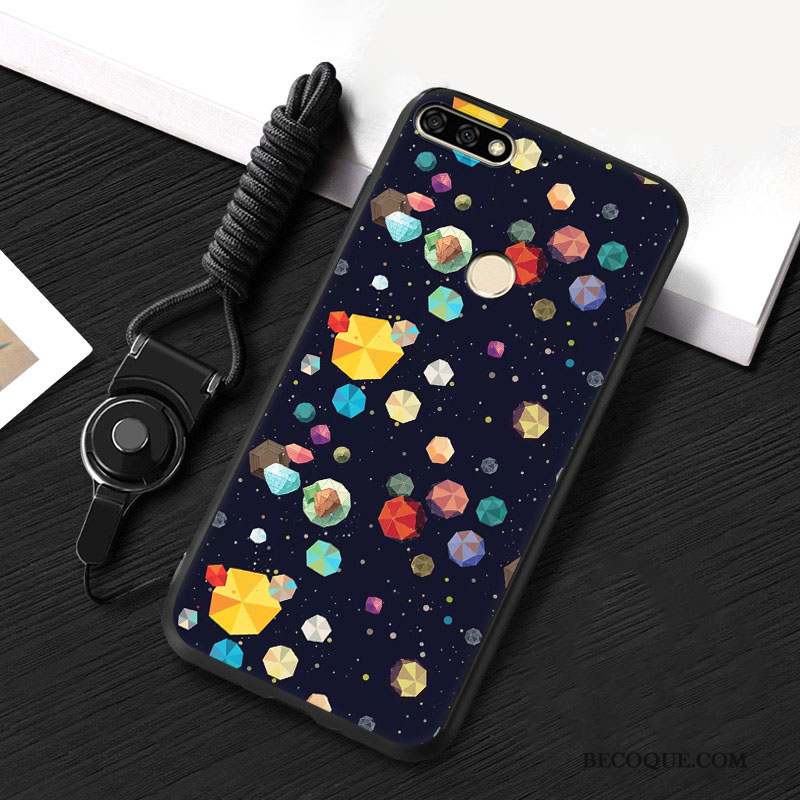 Huawei Y7 2018 Téléphone Portable Étui Coque De Téléphone Multicolore Ornements Suspendus