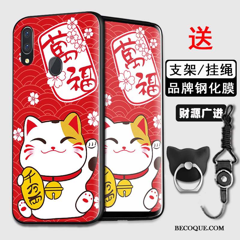 Huawei Y7 2019 Coque De Téléphone Amoureux Protection Étui Tout Compris Personnalité