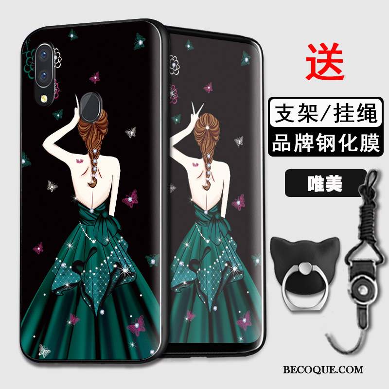 Huawei Y7 2019 Coque De Téléphone Amoureux Protection Étui Tout Compris Personnalité