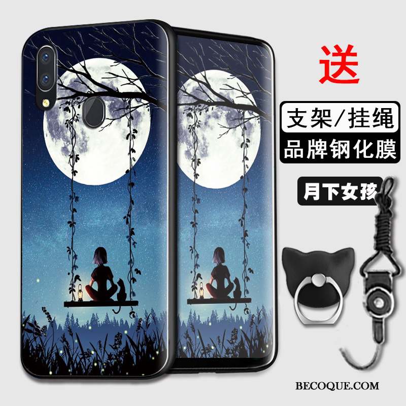 Huawei Y7 2019 Coque De Téléphone Amoureux Protection Étui Tout Compris Personnalité