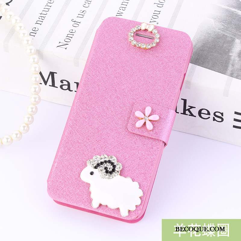 Huawei Y7 2019 Coque Housse Étui En Cuir Fluide Doux Incassable Rose