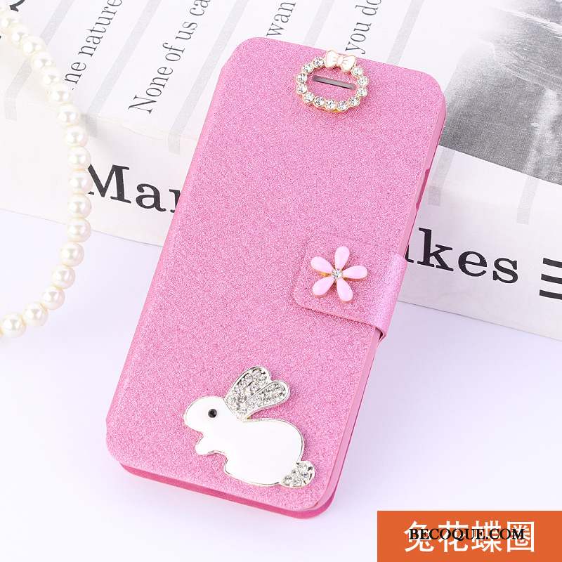 Huawei Y7 2019 Coque Housse Étui En Cuir Fluide Doux Incassable Rose