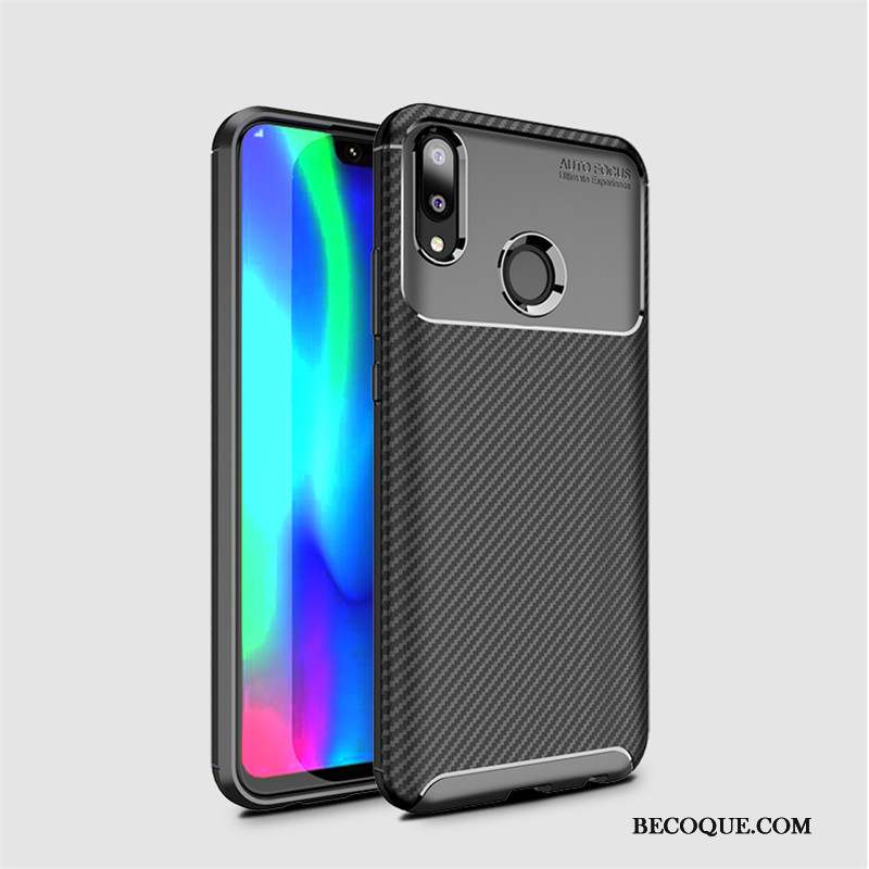 Huawei Y7 2019 Coque Jeunesse Fibre Protection Modèle Fleurie Étui Fluide Doux