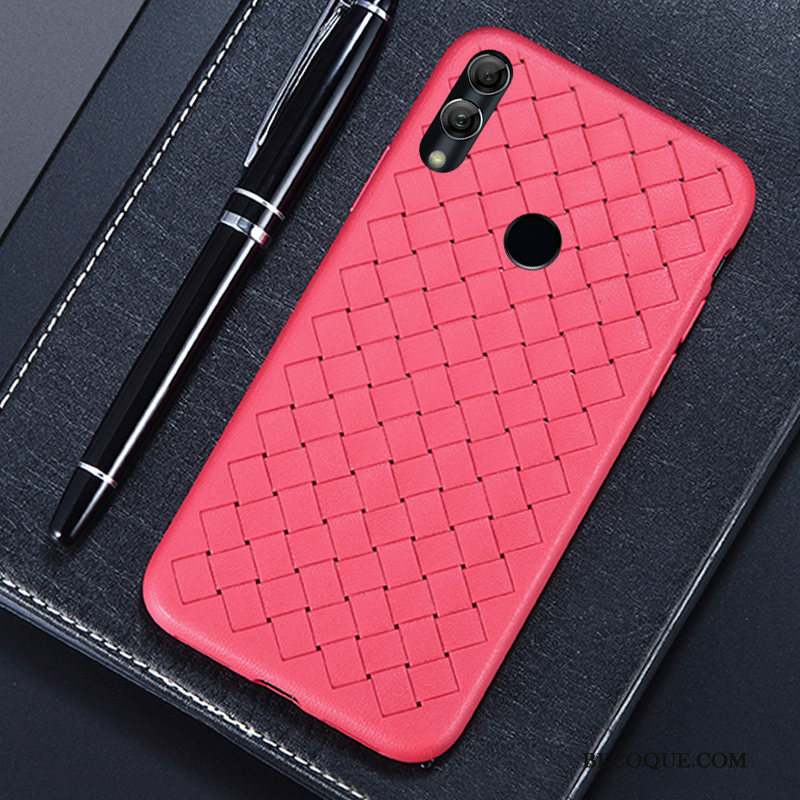 Huawei Y7 2019 Coque Rouge Respirant Personnalité Jours Antidérapant