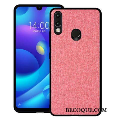 Huawei Y7 2019 Cuir Gris Tout Compris Téléphone Portable Coque Tissu