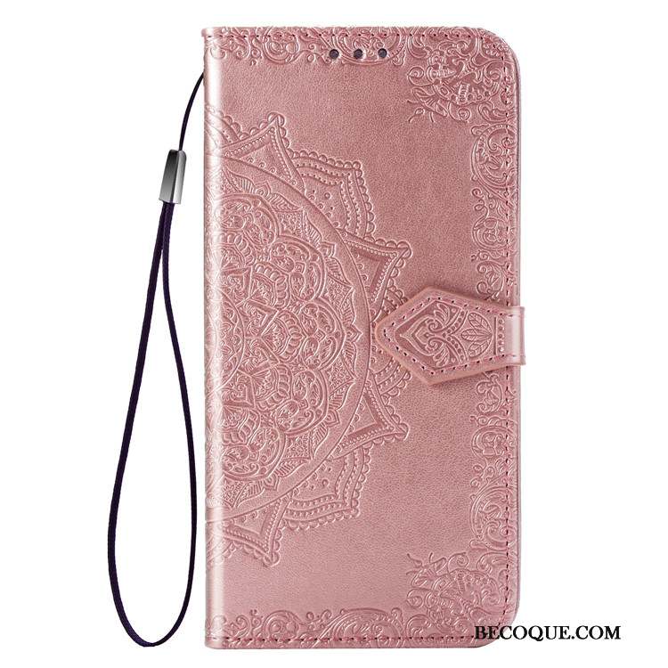 Huawei Y7 2019 Protection Coque De Téléphone Rose Étui Clamshell Incassable