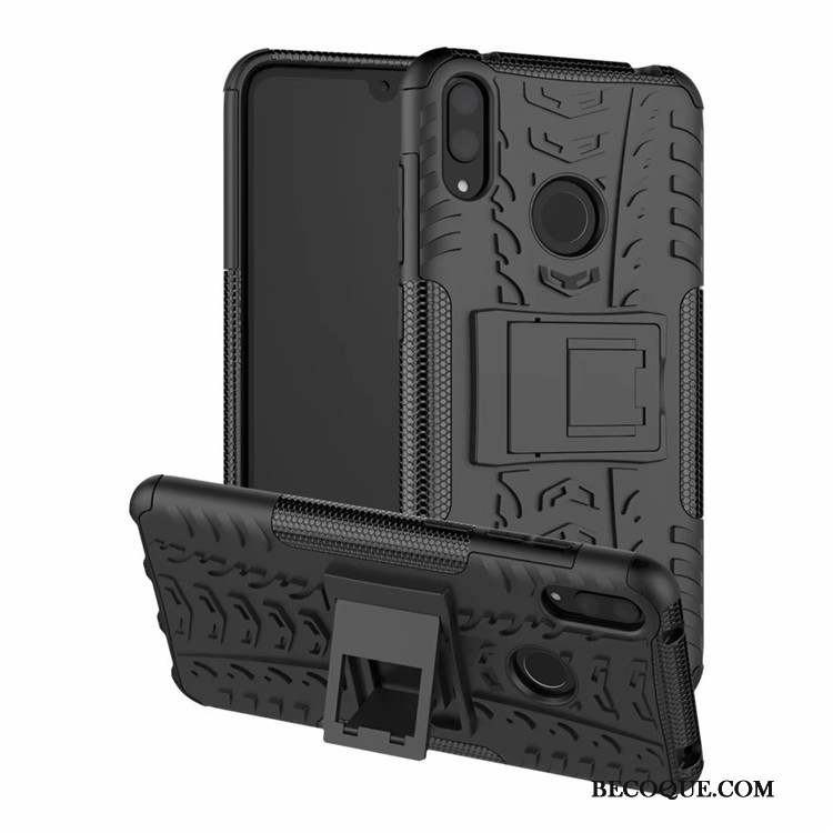 Huawei Y7 2019 Protection Coque Tout Compris Étui Support De Téléphone