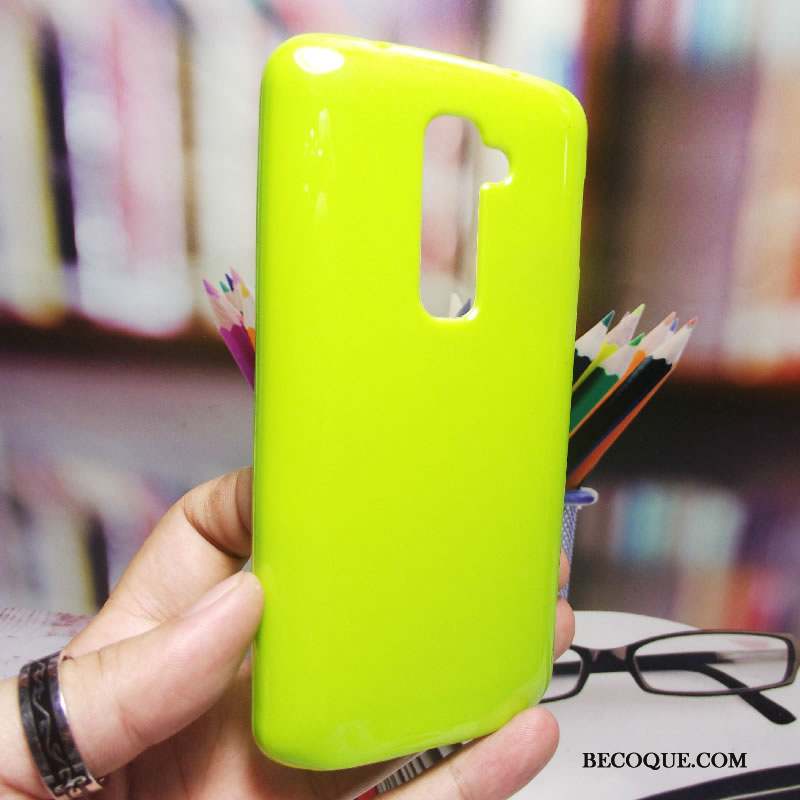 Lg G2 Fluide Doux Tout Compris Coque Incassable De Téléphone Vert